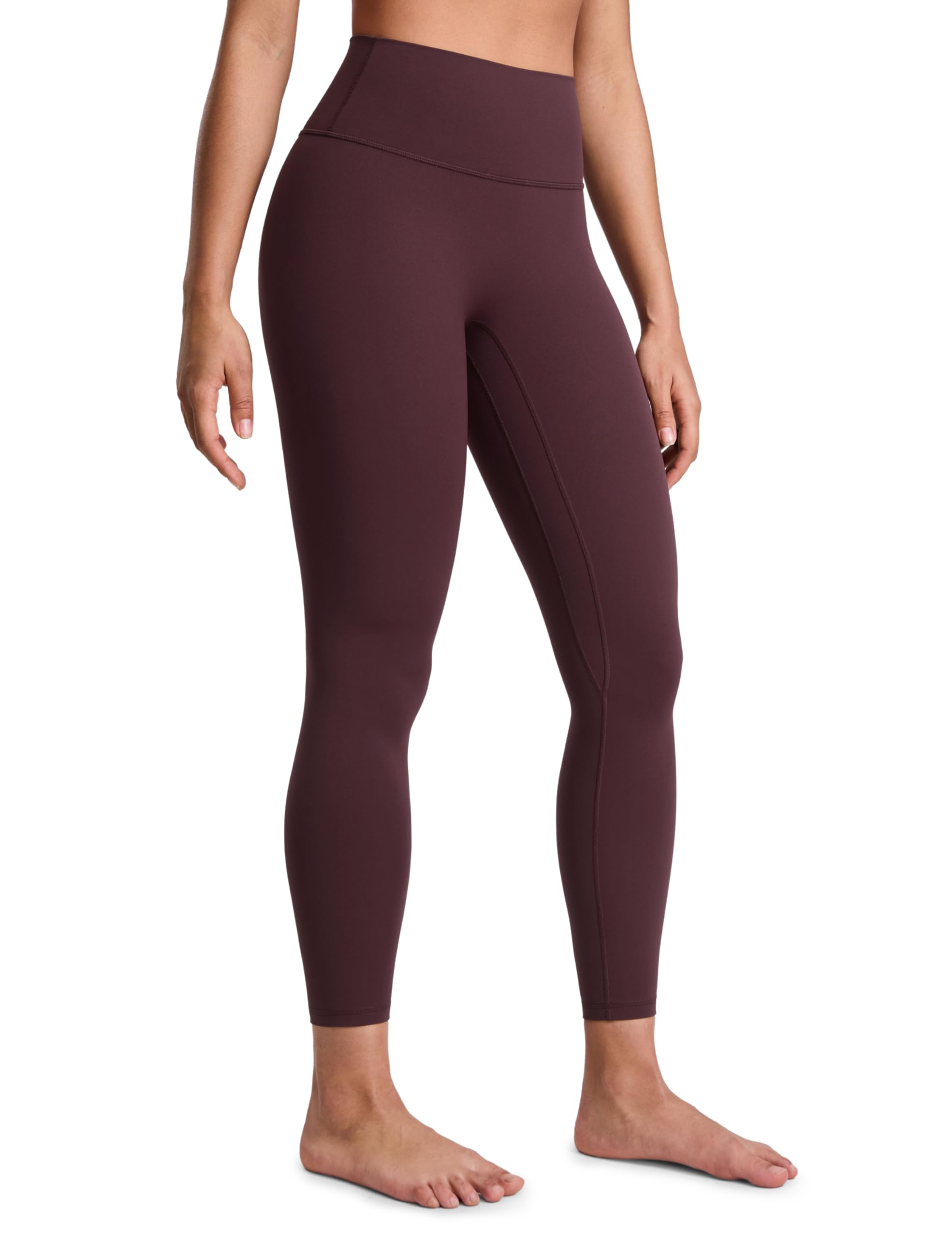 CRZ YOGA SculptAir No Frontale Cucitura Yoga Leggings 64cm - Alto Sciancrato Donna Allenamento Pantaloni