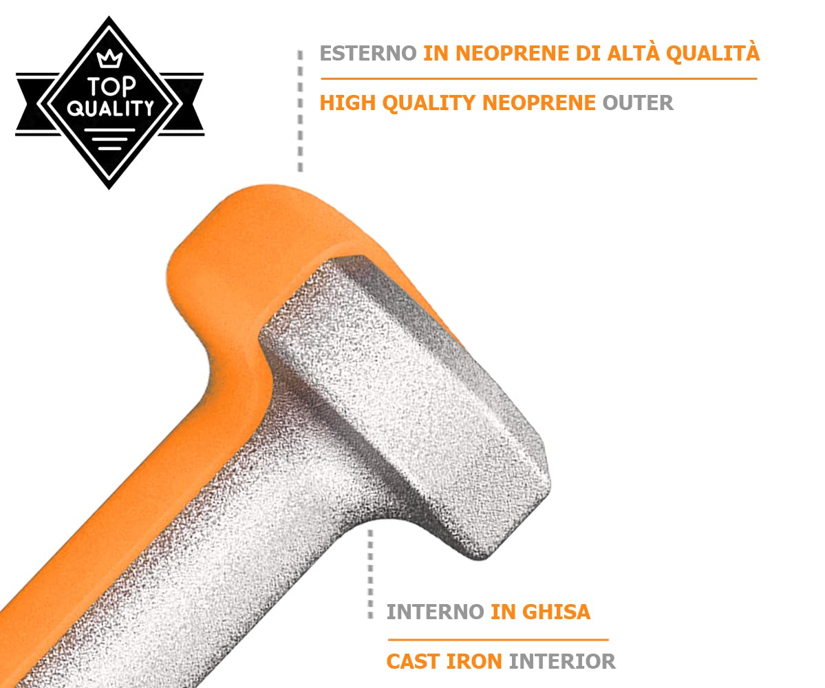 G5 HT SPORT Manubri O Manubrio in Neoprene da Palestra E Home Gym Antiscivolo da 0.5 a 6 kg Coppia O Singolo