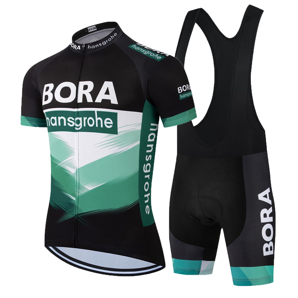 Abbigliamento Ciclismo da Uomo Maniche Corte Completo Bici Completo Ciclismo Manica Corta Tuta Ciclismo Uomo Pantaloncini con Bretelle in Gel 3D Traspirante e ad Asciugatura Rapida