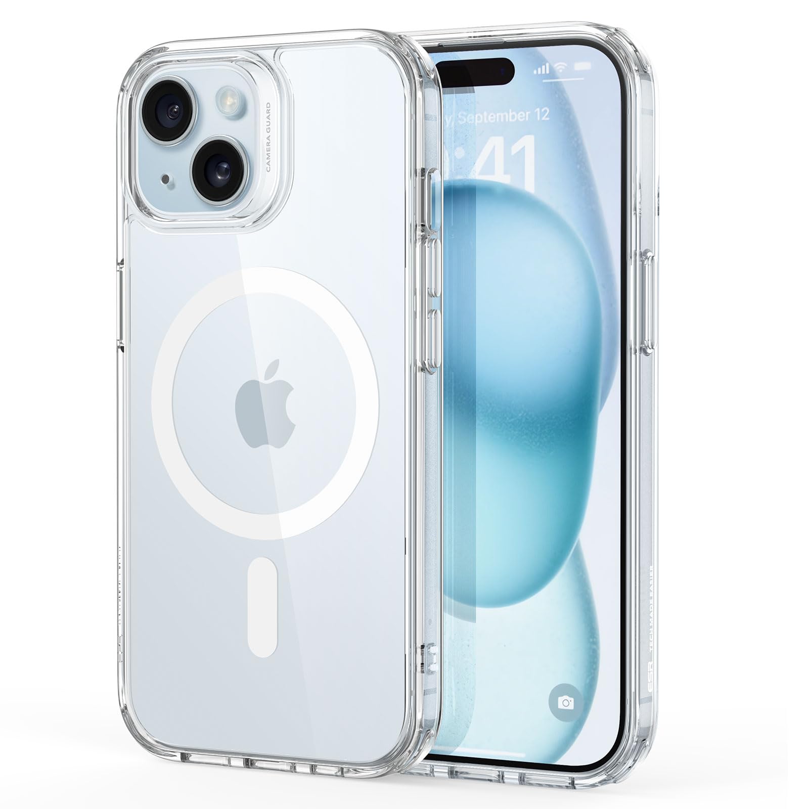 ESR Cover per iPhone 17 Pro Max, Custodia per controllo della fotocamera, Compatibile con MagSafe, Protezione antiurto di livello militare, Angoli Air Guard ammortizzanti, Trasparente