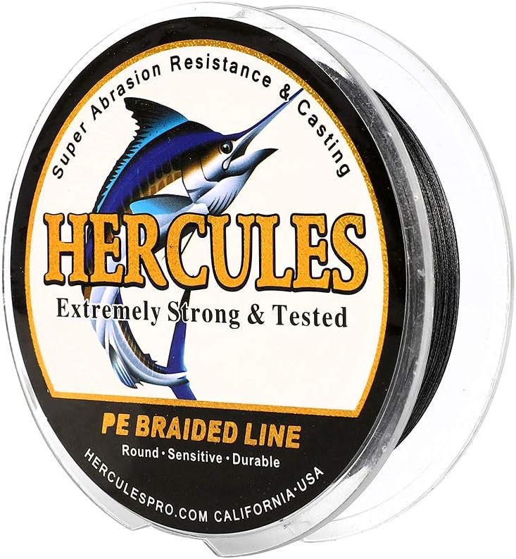 HERCULES Super Cast 100 m – 2000 m Yards filo da pesca intrecciato 10 lb – test per acqua salata acqua dolce PE intrecciato filo di pesce Superline 8 fili