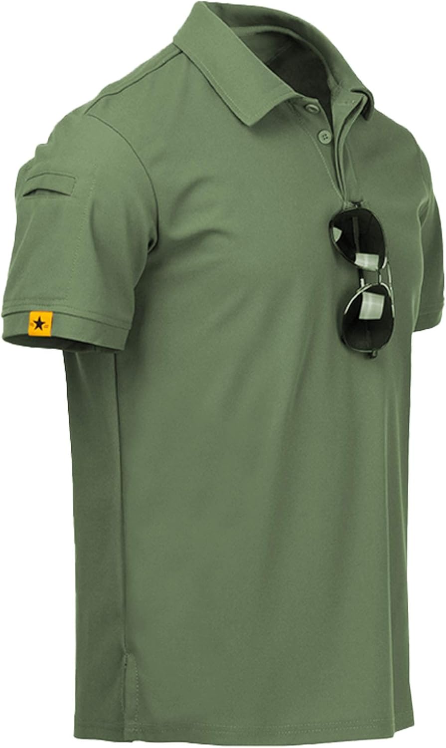 geeksport Polo Uomo Manica Corta Outdoor Casual ad Asciugatura Rapida Sportiva Traspirante Golf T-Shirt