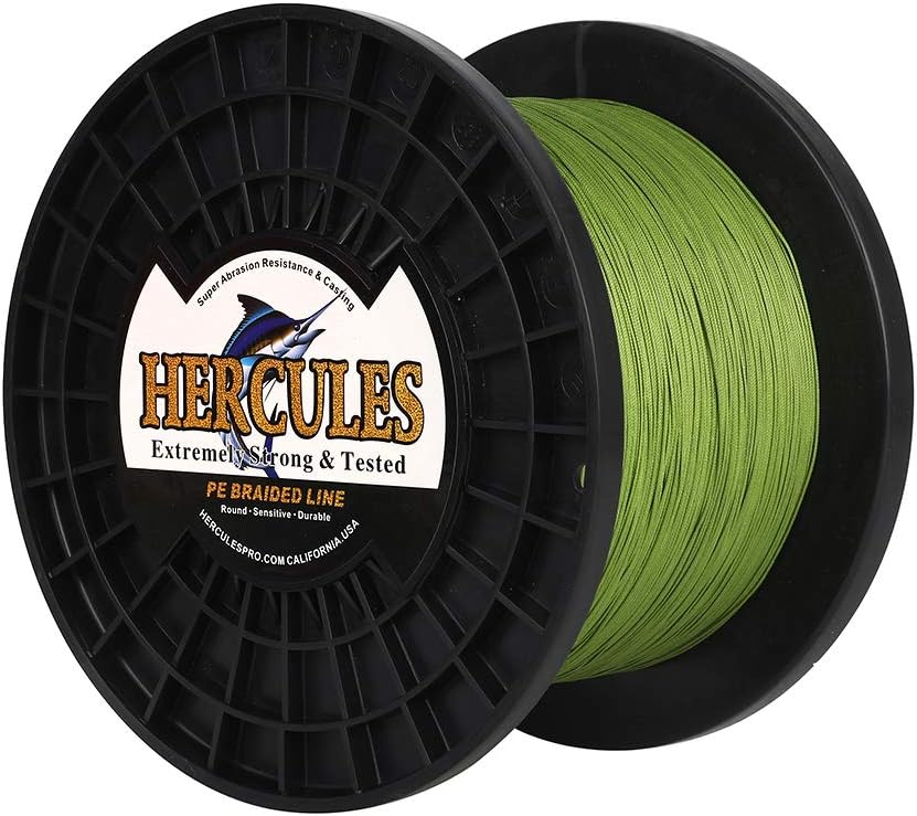 HERCULES Super Cast 100 m – 2000 m Yards filo da pesca intrecciato 10 lb – test per acqua salata acqua dolce PE intrecciato filo di pesce Superline 8 fili