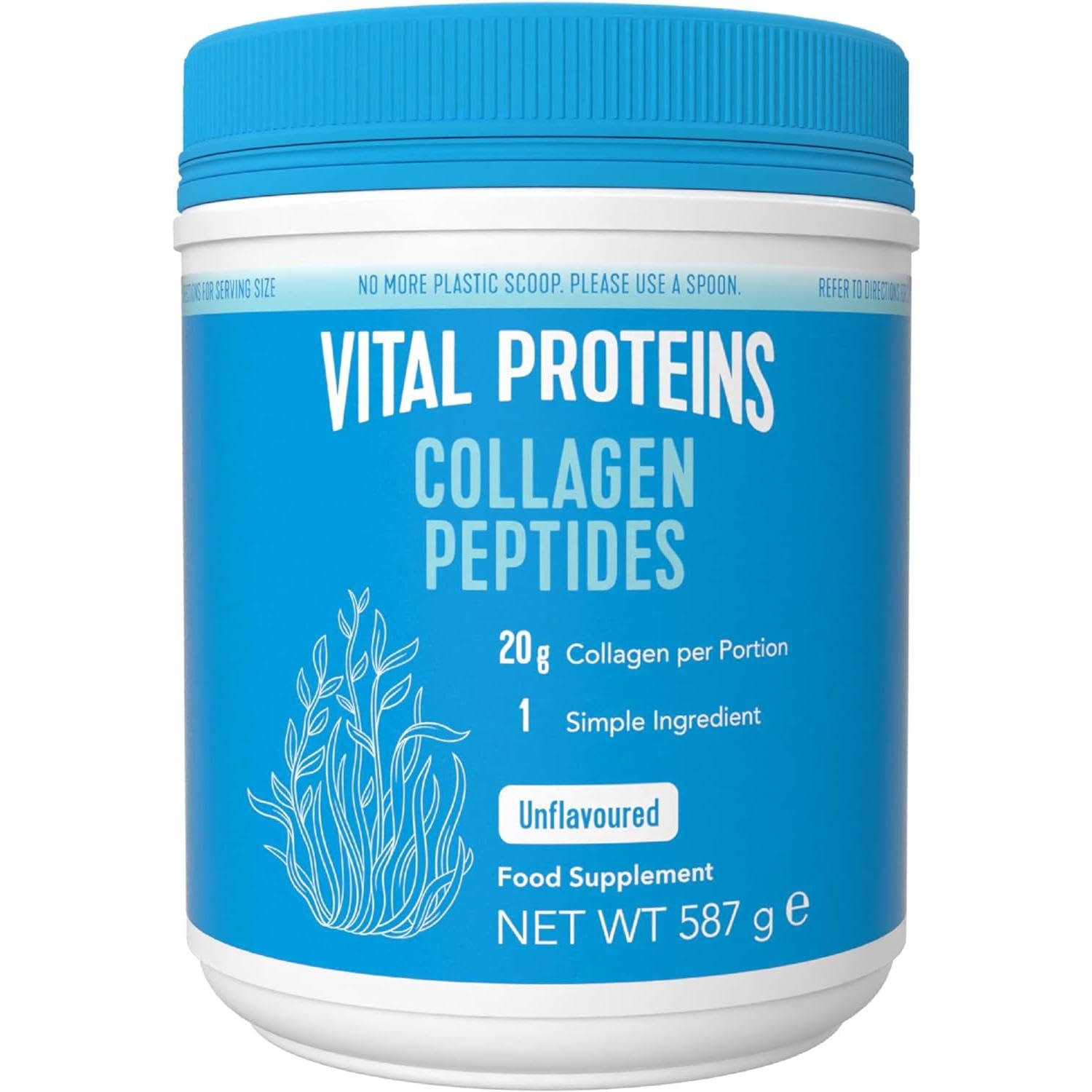 Vital Proteins Collagen Peptides Cacao, integratore collagene idrolizzato in polvere, Gusto Cacao, per pelle, capelli e unghie, 20g di peptidi di collagene bovino per porzione, 297g