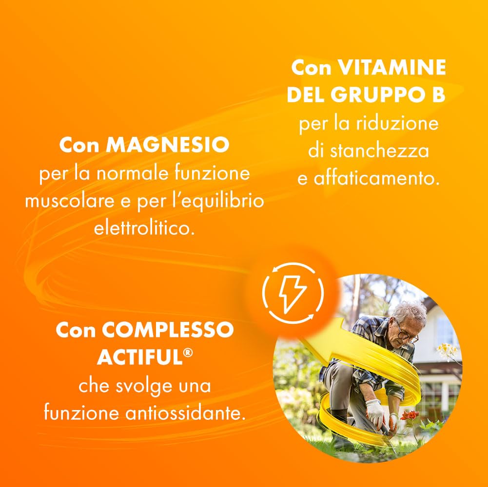 Sustenium Plus 50+ - Integratore energizzante adulti 50+ con complesso antiossidante ACTIFUL, vitamine e minerali. Per la tua energia fisica e mentale. Bipack 2 confezioni da 24 bustine