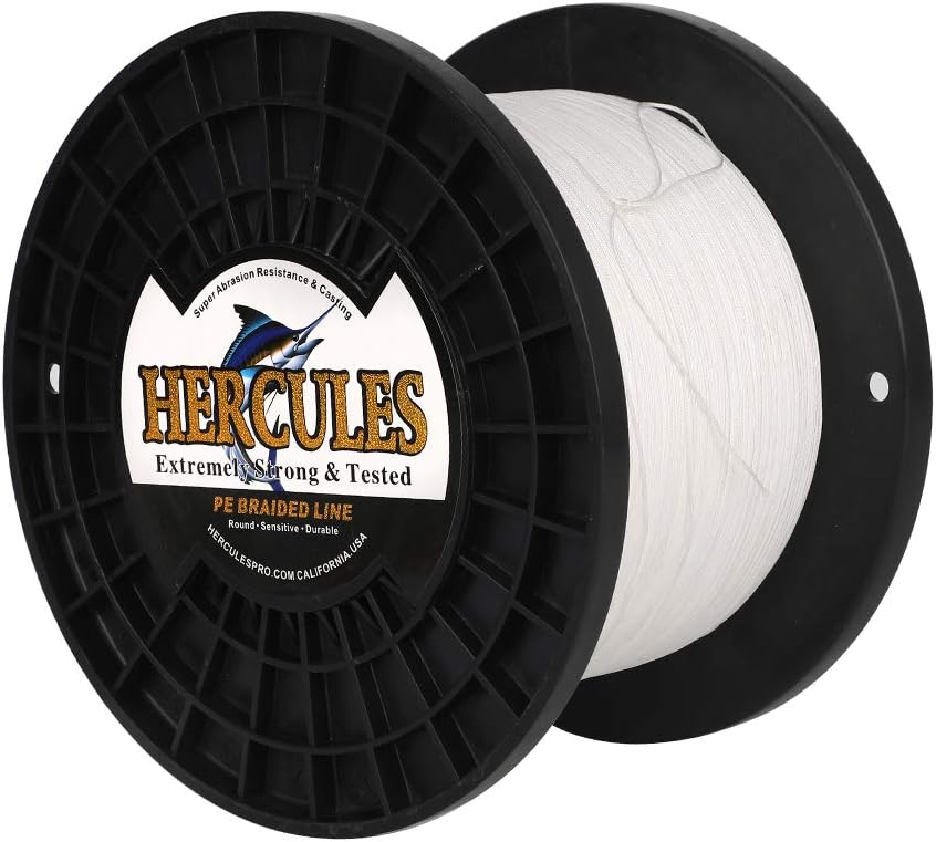 HERCULES Super Cast 100 m – 2000 m Yards filo da pesca intrecciato 10 lb – test per acqua salata acqua dolce PE intrecciato filo di pesce Superline 8 fili