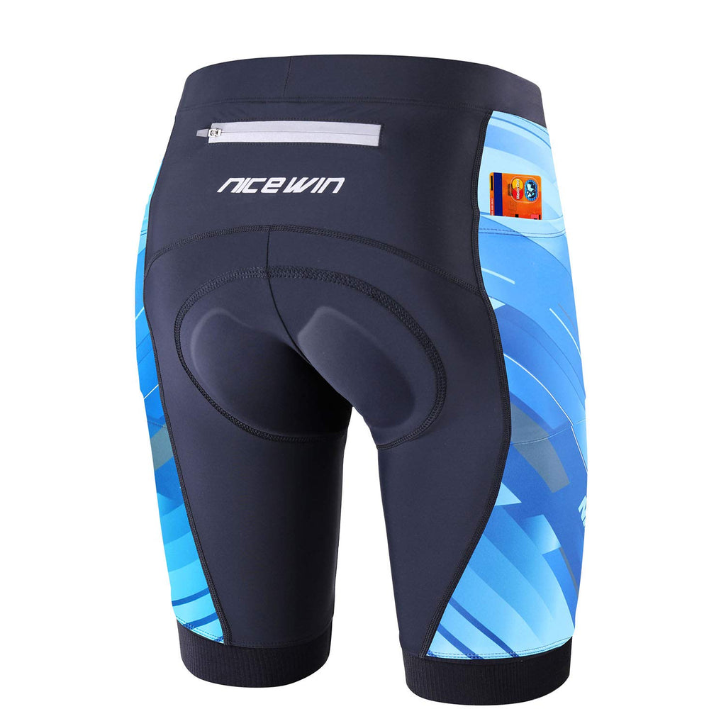 NICEWIN Pantaloncini da Ciclismo Donna Pantaloni Bici Sportivi 3D Gel Imbottiti Asciugatura Rapida per MTB Mutande Bicicletta