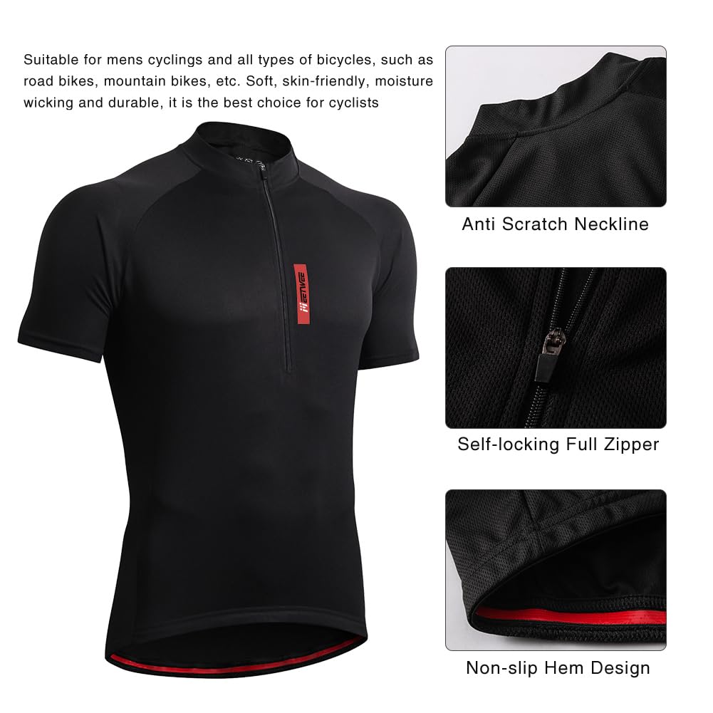 FEIXIANG Maglia Ciclismo Maniche Corte,Maglietta Mountain Bike Uomo Asciugatura Veloce T-Shirt off-Road Sportswear Estate