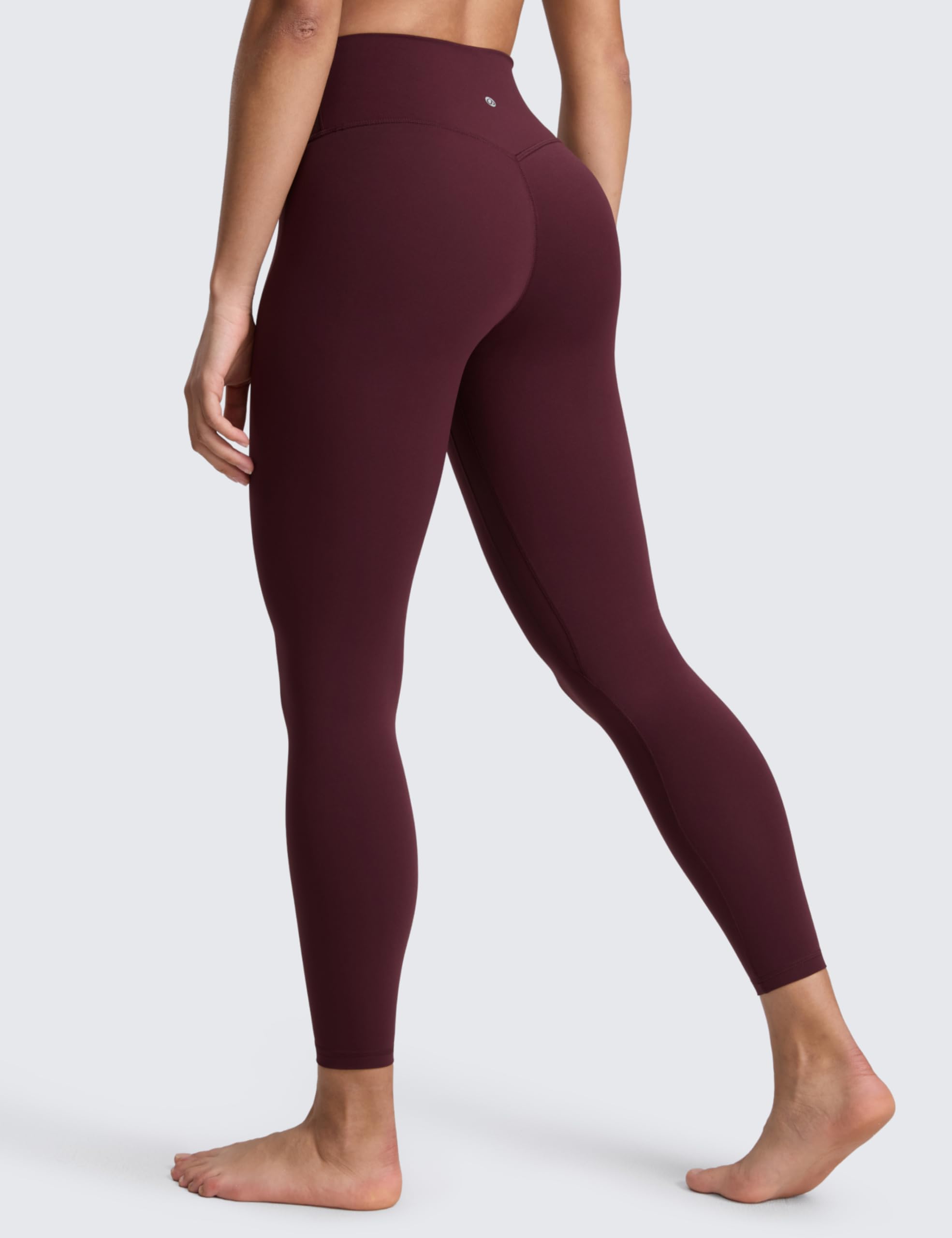 CRZ YOGA SculptAir No Frontale Cucitura Yoga Leggings 64cm - Alto Sciancrato Donna Allenamento Pantaloni