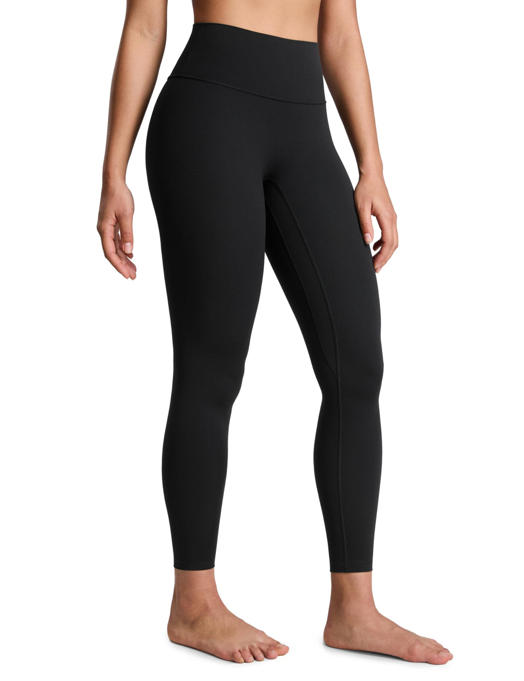 CRZ YOGA SculptAir No Frontale Cucitura Yoga Leggings 64cm - Alto Sciancrato Donna Allenamento Pantaloni