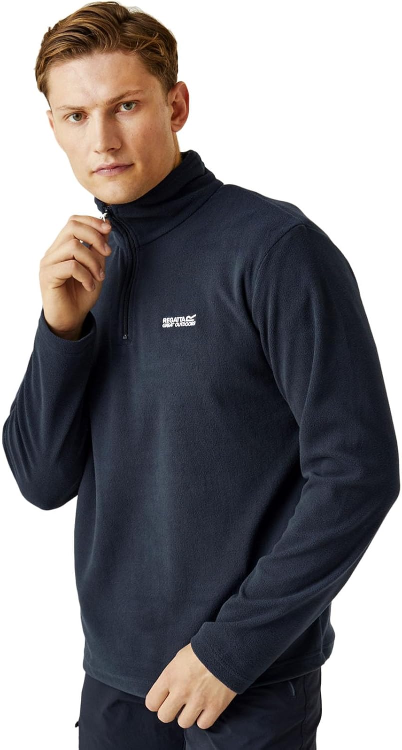 Regatta Uomo Felpa con Zip in Pile Thompson, Black