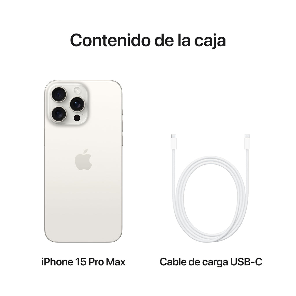 Apple iPhone 15 Pro Max 256 GB - Titanio bianco (Ricondizionato)