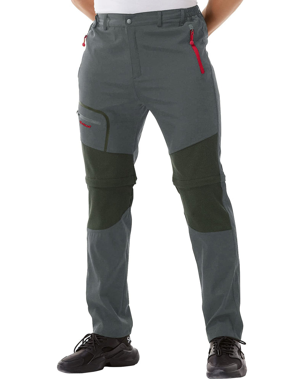 Zoerea Pantaloni Trekking Uomo Asciugare Rapidamente Traspiranti Convertibile Pantaloncini Primavera Estate Sottile All'aperto Alpinismo Escursionismo Calzoni