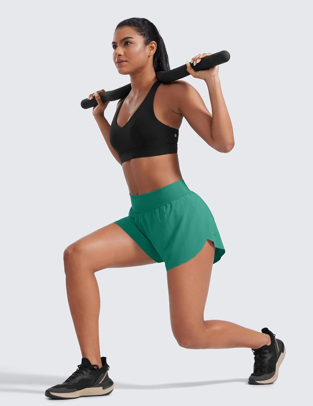 CRZ YOGA Pantaloncini da Corsa Dolphin a Vita Alta da Donna Divisione Alta