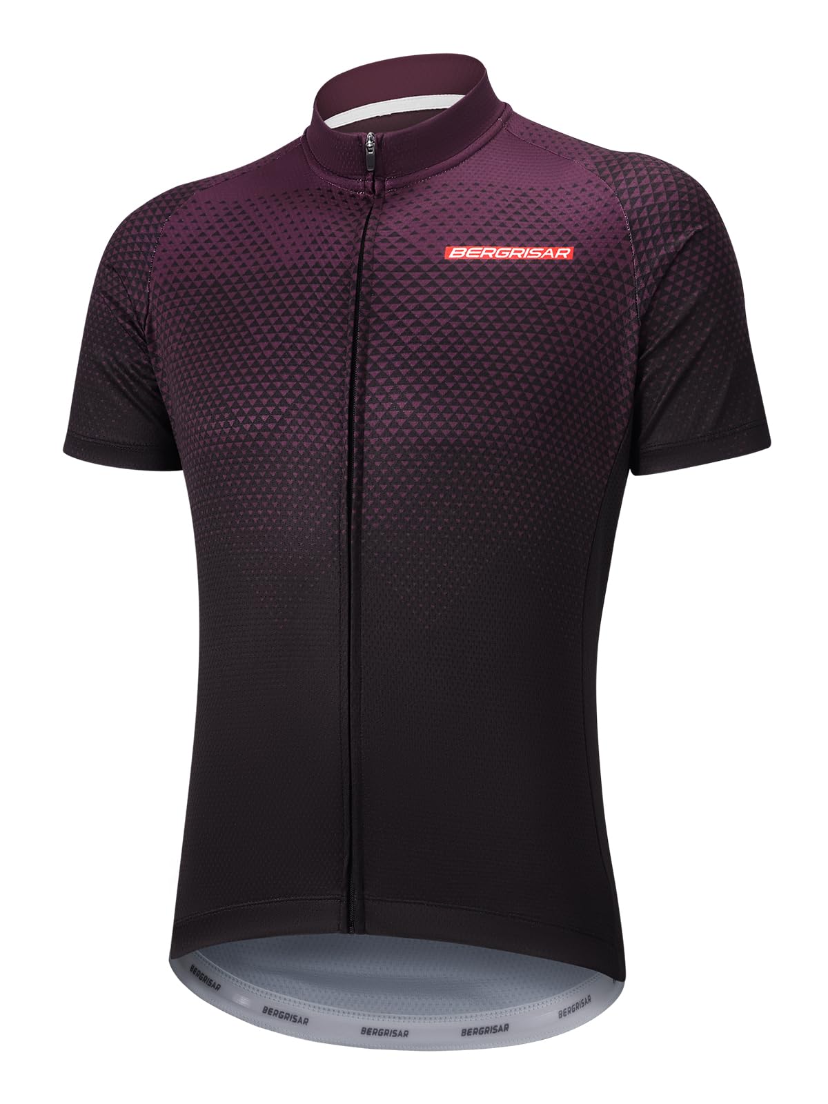 BERGRISAR Maglia da Ciclismo a Maniche Corte da Uomo, Traspirante Leggero Estiva Abbigliamento per MTB Bici