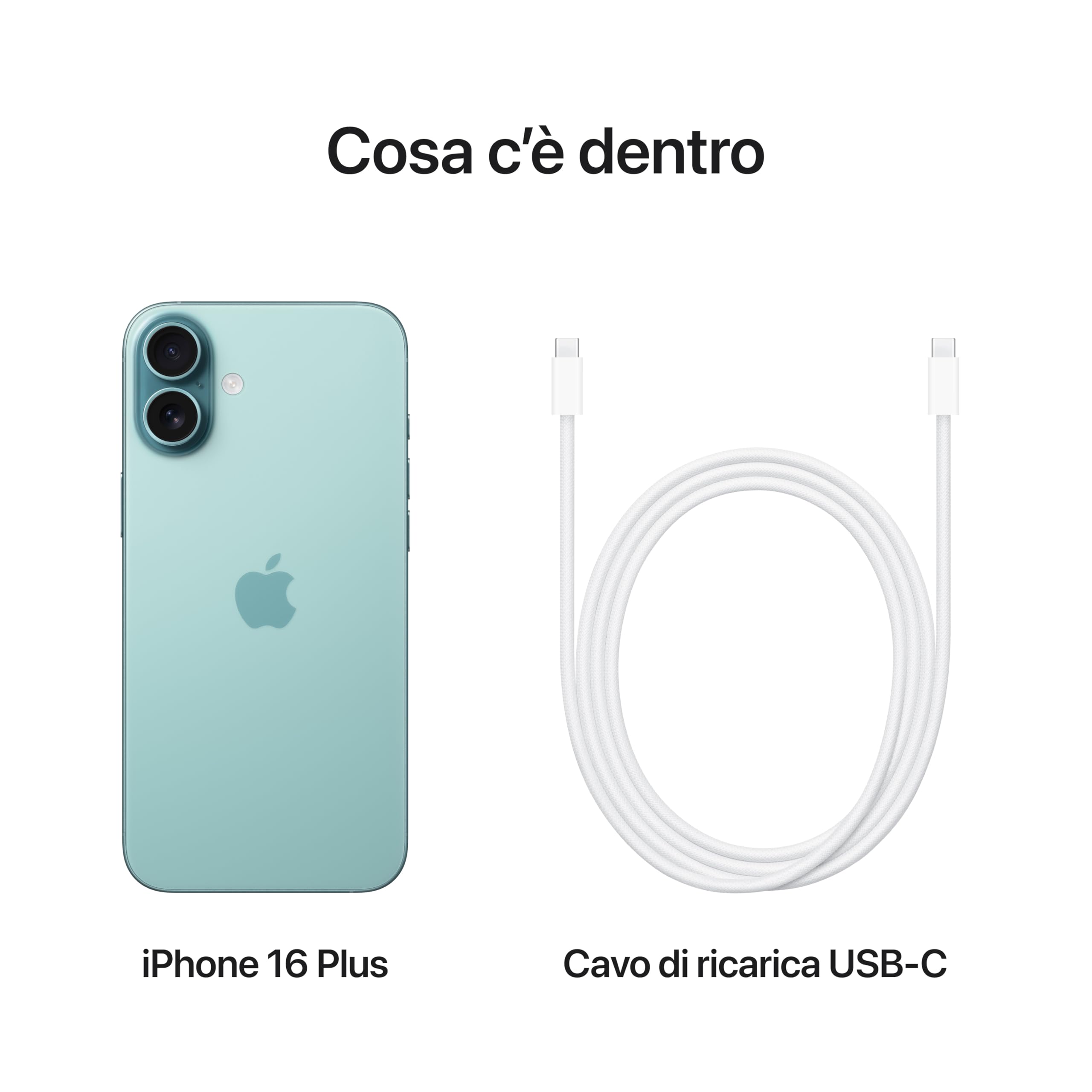 Apple iPhone 16 Plus 256 GB: Telefono 5G con Controllo fotocamera, chip A18 e tanta autonomia in più. Compatibile con AirPods; Nero
