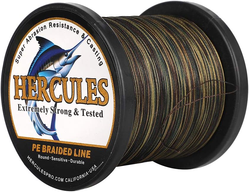 HERCULES Super Cast 100 m – 2000 m Yards filo da pesca intrecciato 10 lb – test per acqua salata acqua dolce PE intrecciato filo di pesce Superline 8 fili
