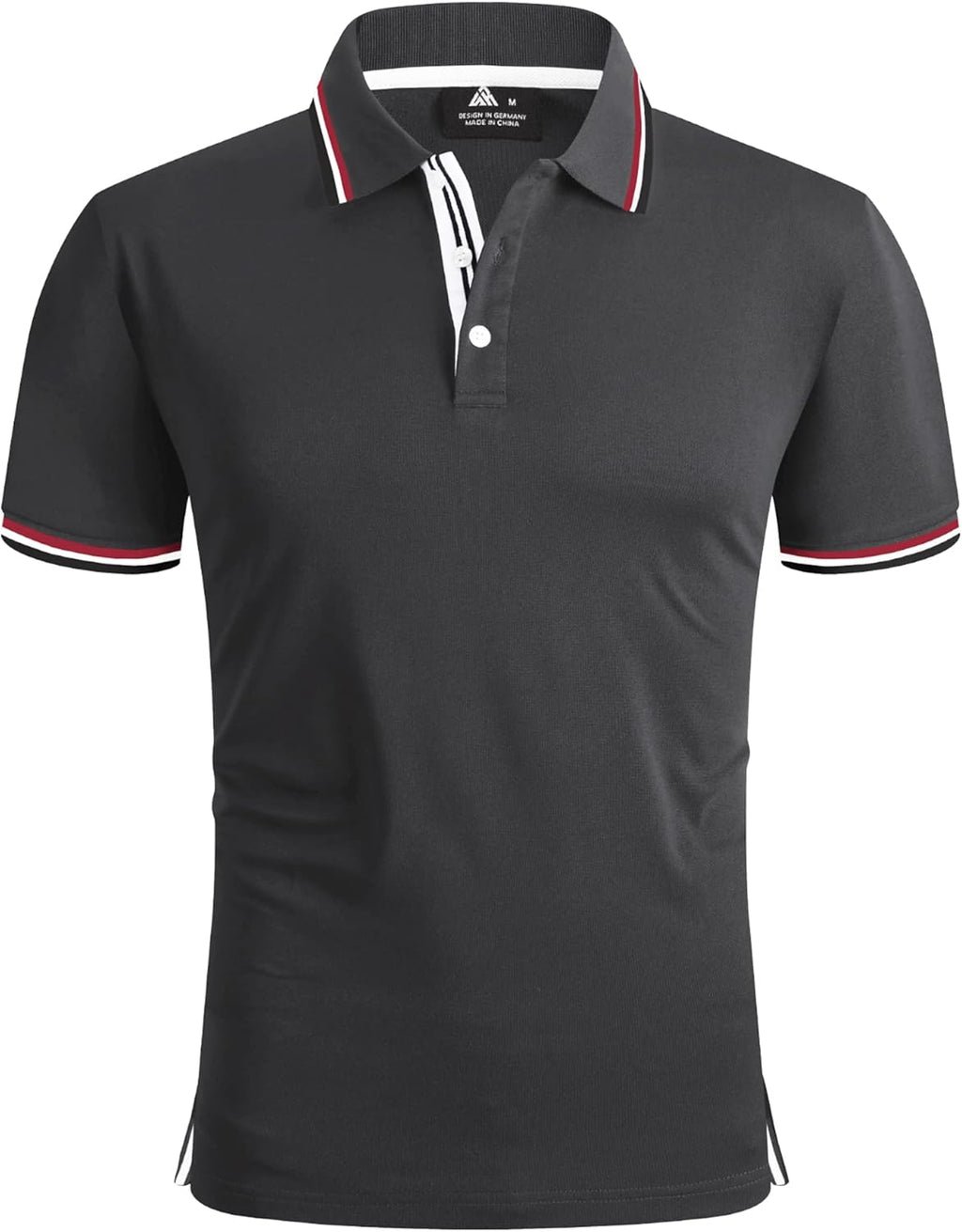 geeksport Polo Homme à Manches Courtes Extérieur Décontracté Séchage Rapide Sportif Respirant Golf T-Shirt