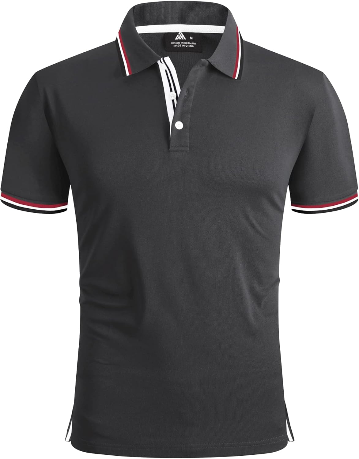 geeksport Polo Uomo Manica Corta Outdoor Casual ad Asciugatura Rapida Sportiva Traspirante Golf T-Shirt