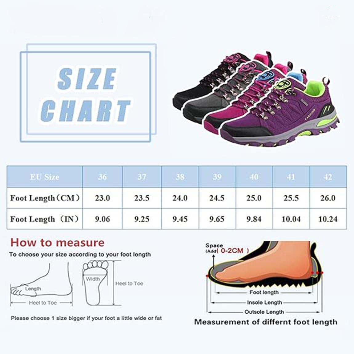 Scarpe da Trekking da Donna Scarpe Sportive Basse Scarpe da Trekking Leggere all'aperto Scarpe da Trekking Antiscivolo Adatte al Campeggio e all'escursionismo Nero Grigio Viola Rosa 36-42EU