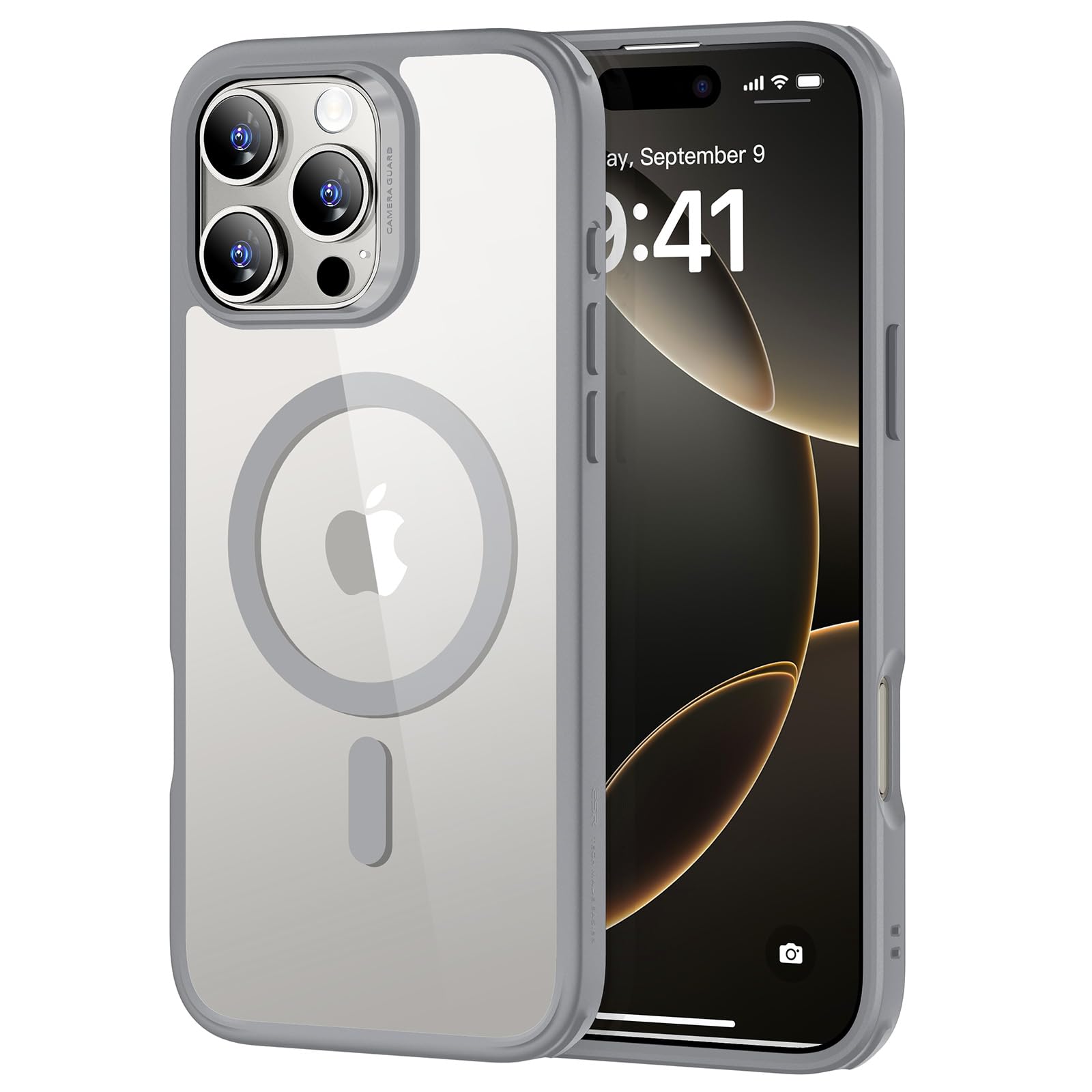 ESR Cover per iPhone 17 Pro Max, Custodia per controllo della fotocamera, Compatibile con MagSafe, Protezione antiurto di livello militare, Angoli Air Guard ammortizzanti, Trasparente