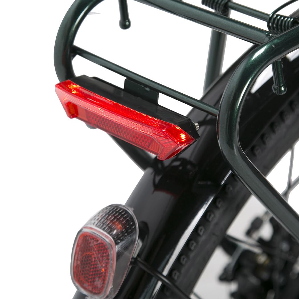 cysum cityrun bici elettrica donna, 26'' pedalata assistita Bicicletta Elettrica, City E-bike per adulti, 250W motore 25km/h, 36v 360WH batteria al litio, gamma 80KM, lcd dispaly