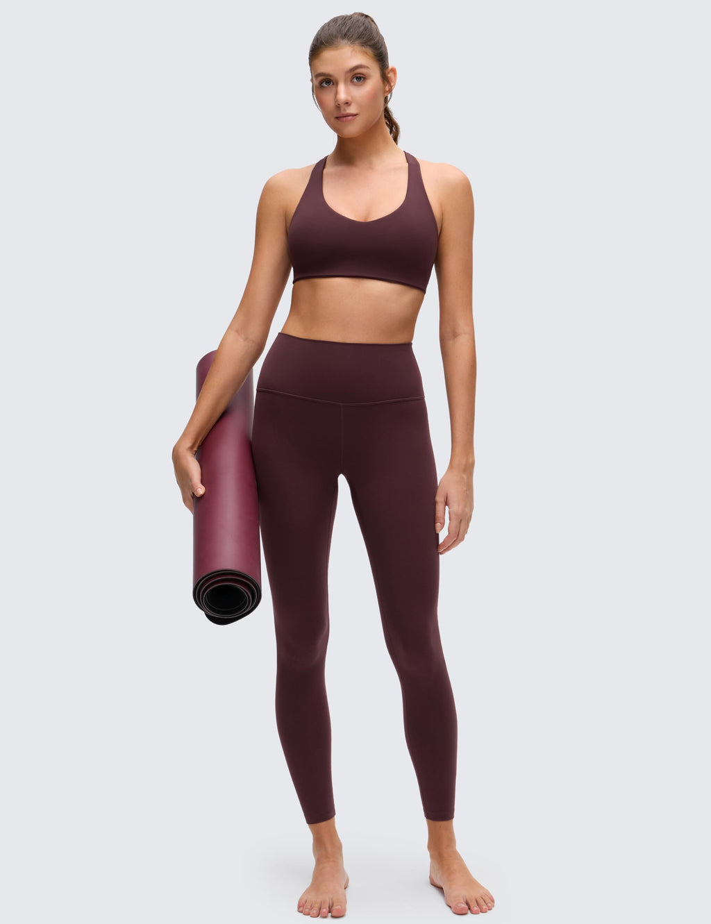 CRZ YOGA Butterluxe Donna V Collo Sportivo Reggiseni di Sostegno Racerback Imbottito Yoga Top