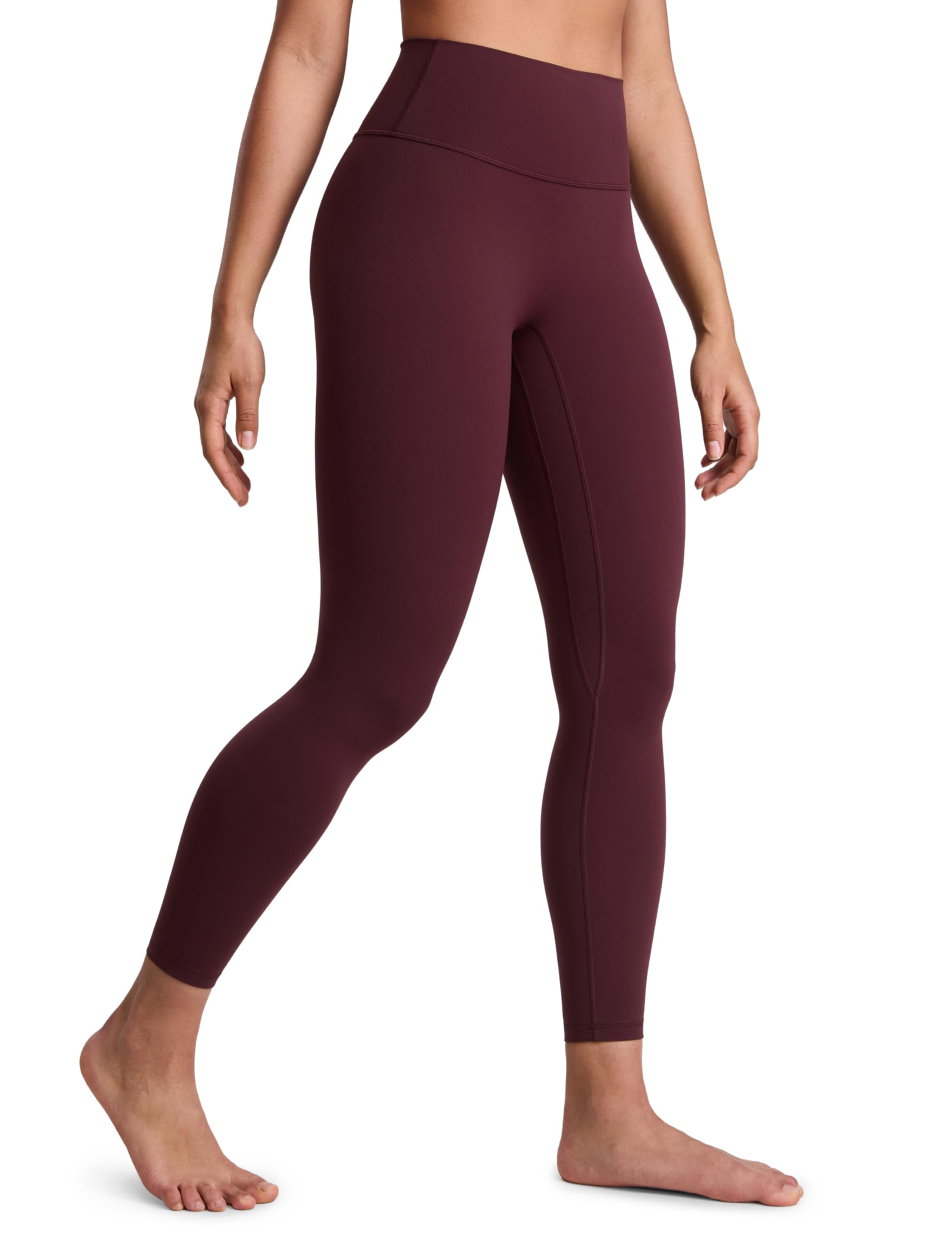 CRZ YOGA SculptAir No Frontale Cucitura Yoga Leggings 64cm - Alto Sciancrato Donna Allenamento Pantaloni