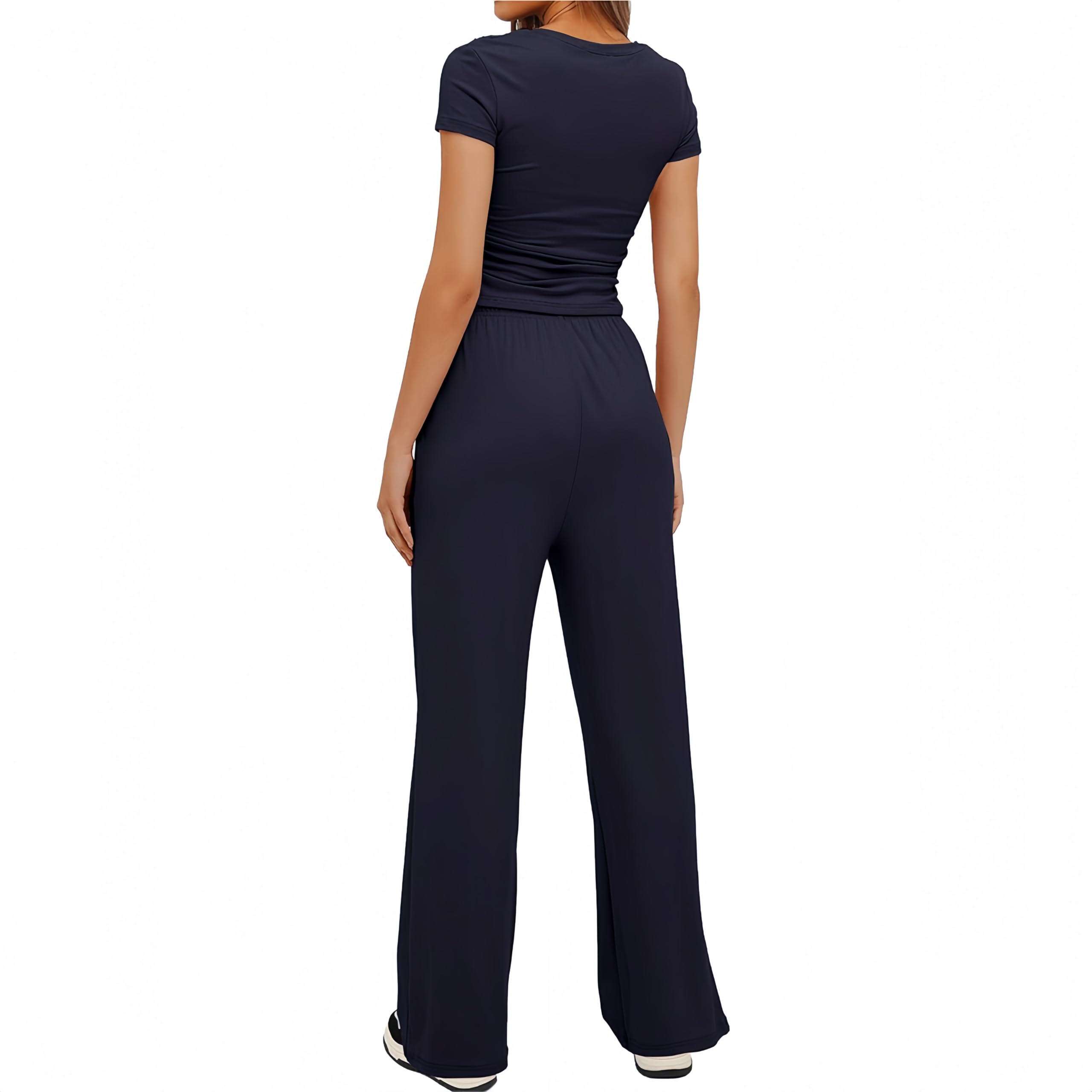 Sportivo Donna Completo Completi Sportivi Due Pezzi Sportiva Estiva Pantaloni Casual Elegante Completo Sportivo Tute da Ginnastica da Donna Estiva 2 Pezzi Homewear
