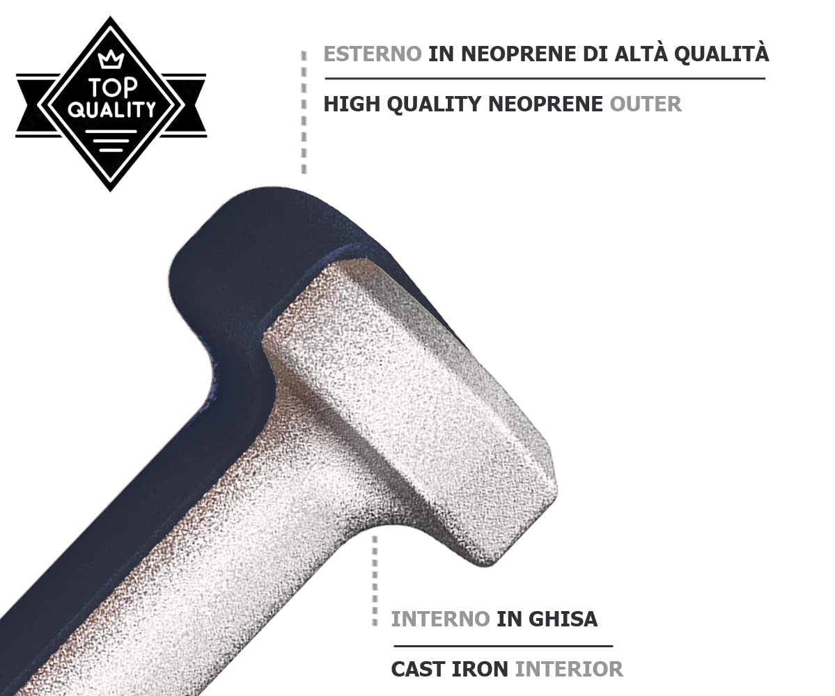 G5 HT SPORT Manubri O Manubrio in Neoprene da Palestra E Home Gym Antiscivolo da 0.5 a 6 kg Coppia O Singolo