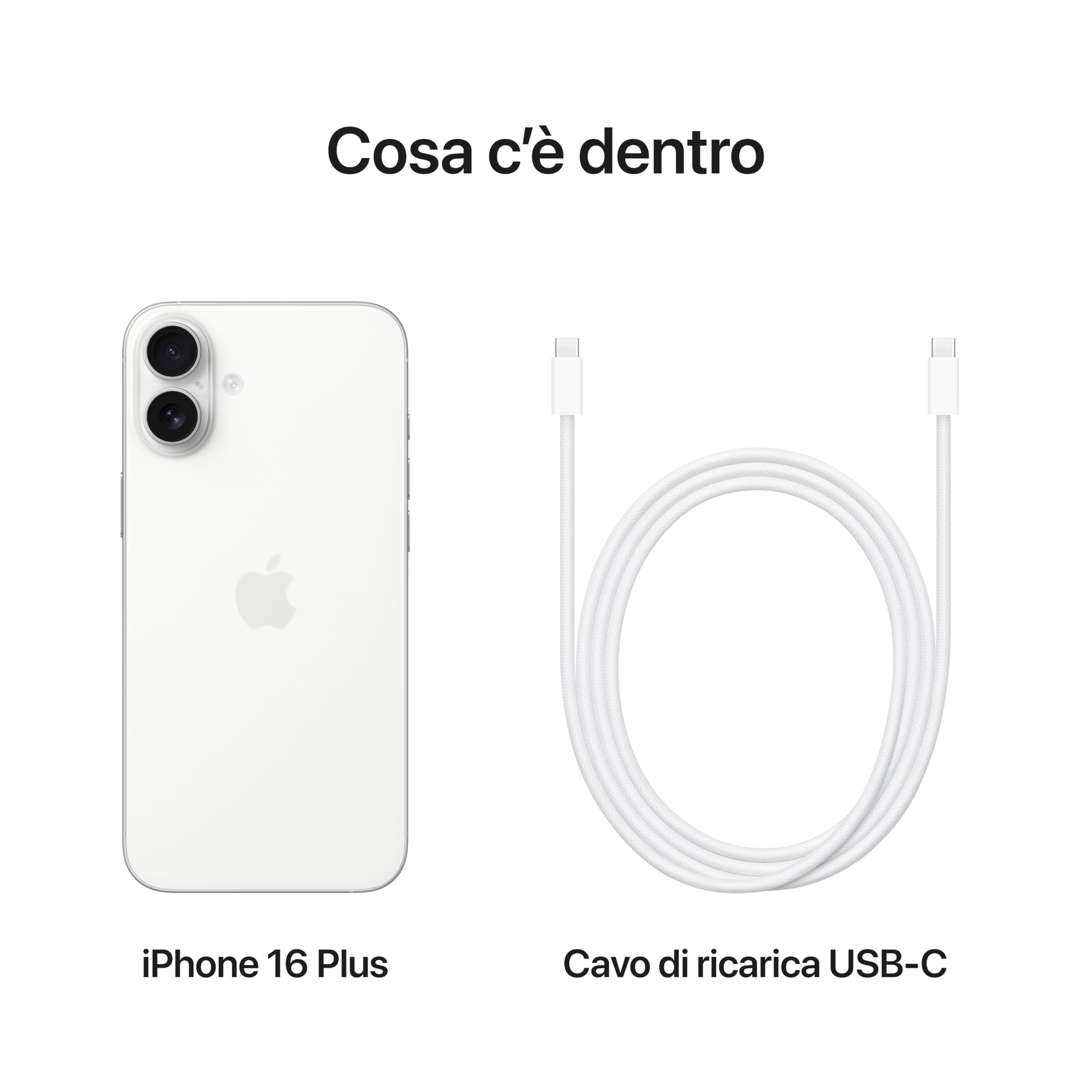 Apple iPhone 16 Plus 256 GB: Telefono 5G con Controllo fotocamera, chip A18 e tanta autonomia in più. Compatibile con AirPods; Nero