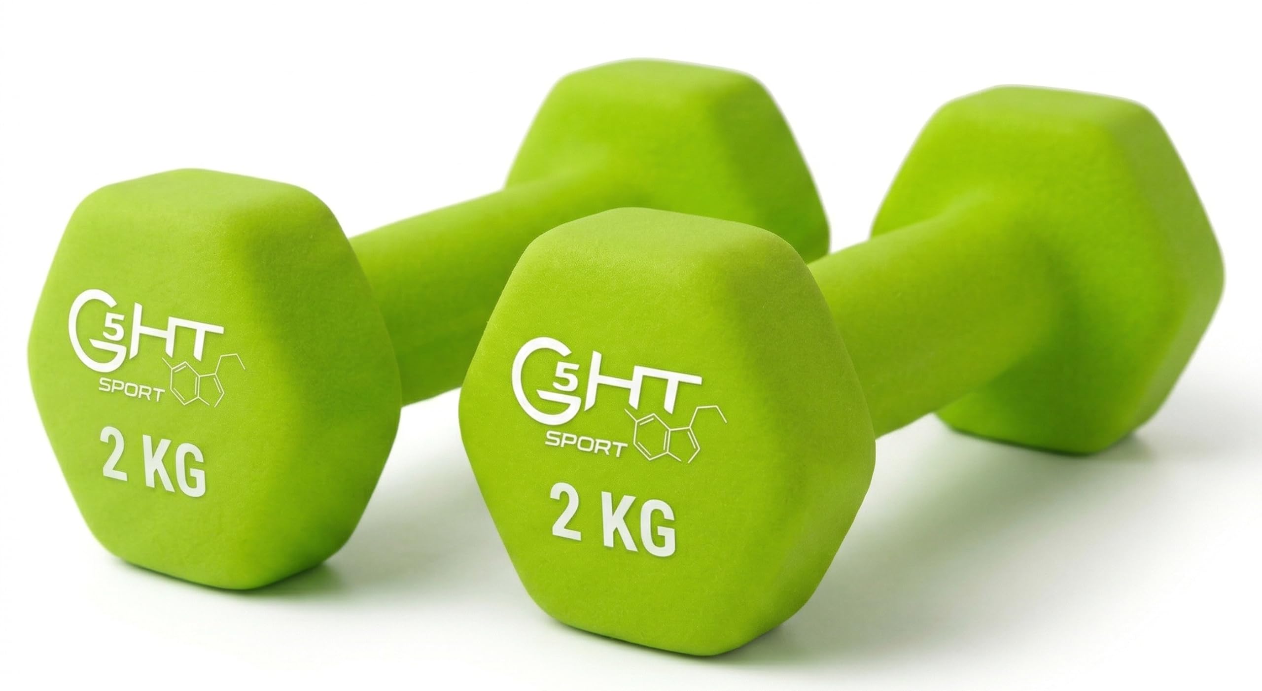G5 HT SPORT Manubri O Manubrio in Neoprene da Palestra E Home Gym Antiscivolo da 0.5 a 6 kg Coppia O Singolo