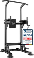 DH FitLife Power Tower Dip Station, Équipement sportif avec barre de traction, barres parallèles et entraînement du dos, Station de musculation, Station de fitness, Power Rack, Entraînement de force à domicile