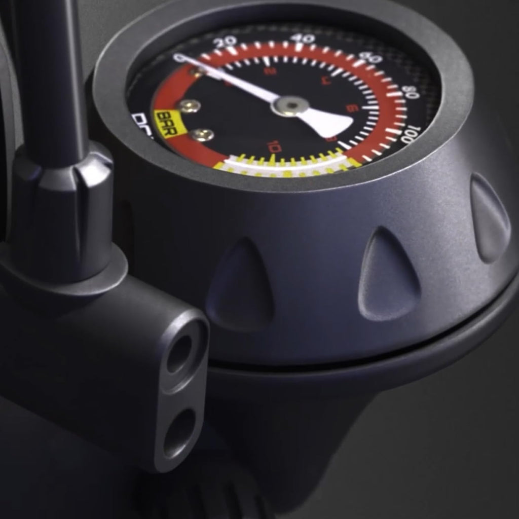 Pompa da pavimento per bici, pompa da bicicletta da pavimento con pompe per biciclette Presta & Schrader Valvole Pompa ad alta pressione portatile multiuso da 160 psi per bici e palloni