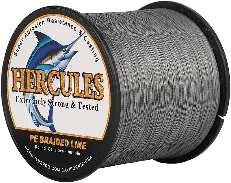 HERCULES Super Cast 100 m – 2000 m Yards filo da pesca intrecciato 10 lb – test per acqua salata acqua dolce PE intrecciato filo di pesce Superline 8 fili