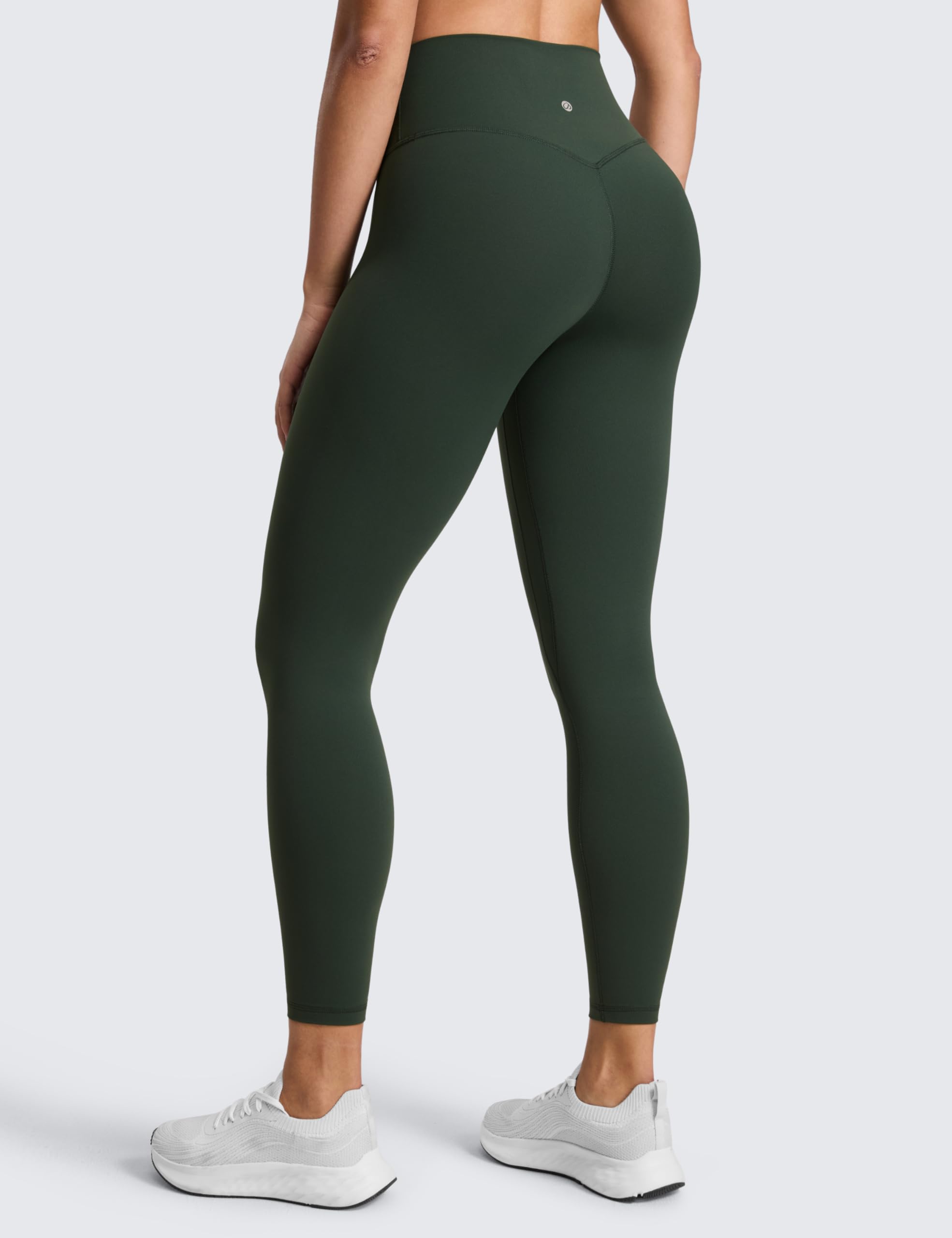 CRZ YOGA SculptAir No Frontale Cucitura Yoga Leggings 64cm - Alto Sciancrato Donna Allenamento Pantaloni