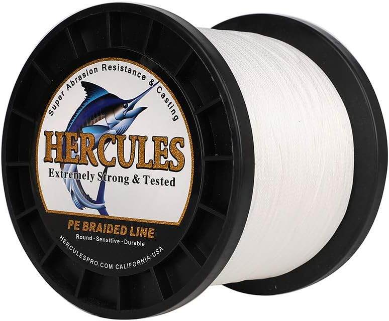 HERCULES Super Cast 100 m – 2000 m Yards filo da pesca intrecciato 10 lb – test per acqua salata acqua dolce PE intrecciato filo di pesce Superline 8 fili