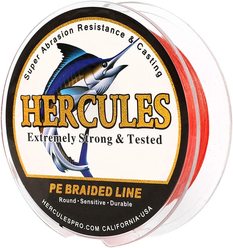 HERCULES Super Cast 100 m – 2000 m Yards filo da pesca intrecciato 10 lb – test per acqua salata acqua dolce PE intrecciato filo di pesce Superline 8 fili