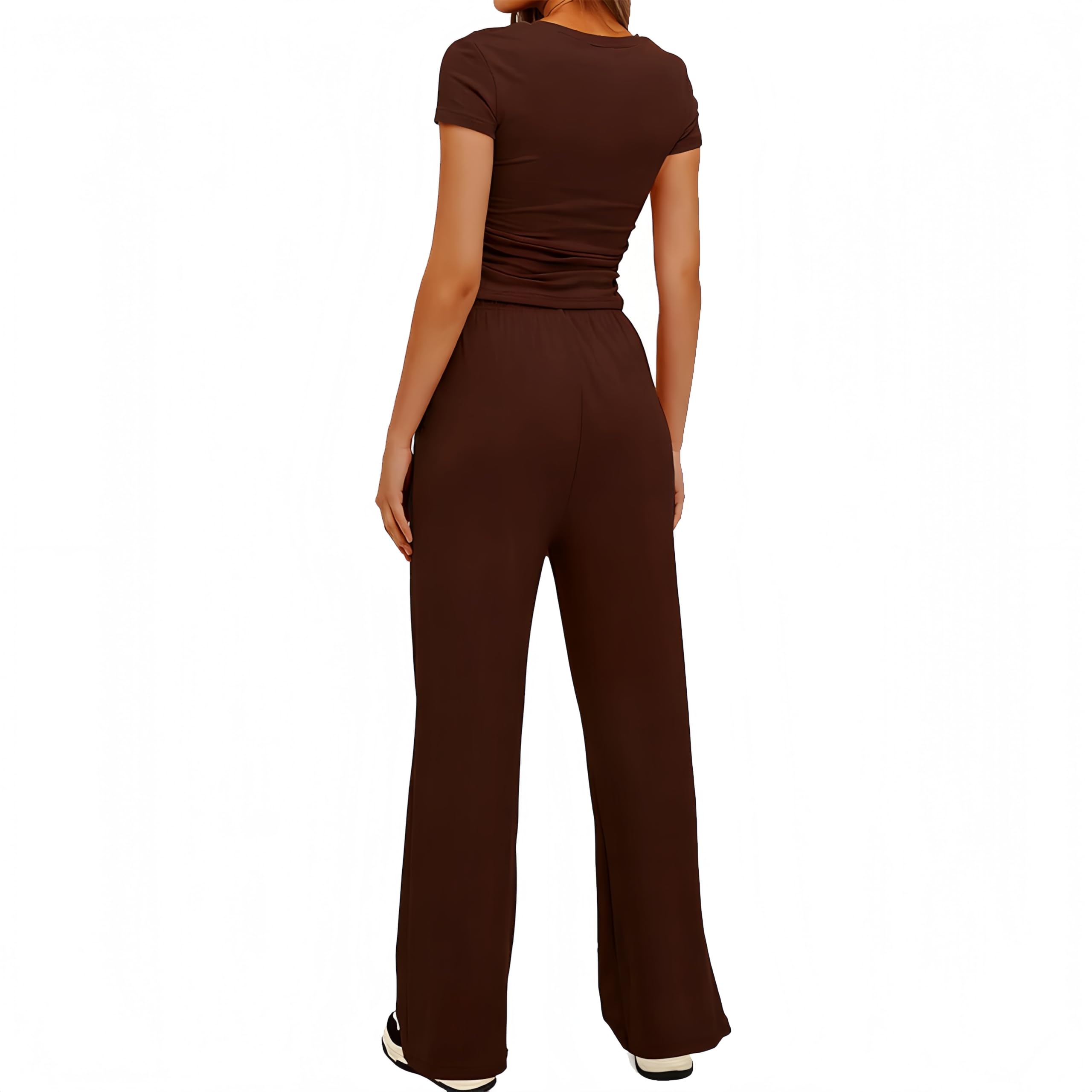 Sportivo Donna Completo Completi Sportivi Due Pezzi Sportiva Estiva Pantaloni Casual Elegante Completo Sportivo Tute da Ginnastica da Donna Estiva 2 Pezzi Homewear