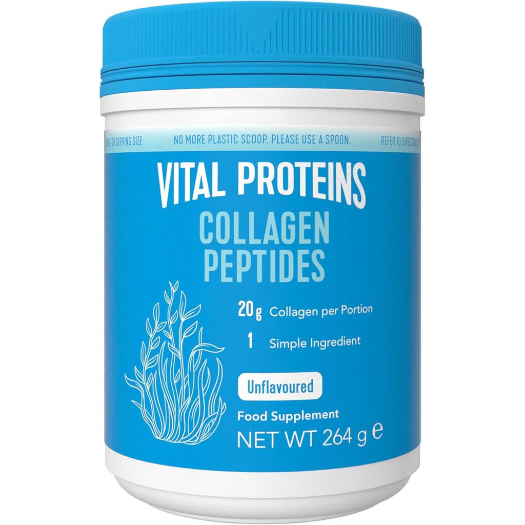 Vital Proteins Collagen Peptides Cacao, integratore collagene idrolizzato in polvere, Gusto Cacao, per pelle, capelli e unghie, 20g di peptidi di collagene bovino per porzione, 297g