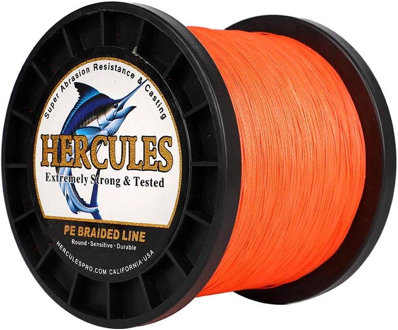 HERCULES Super Cast 100 m – 2000 m Yards filo da pesca intrecciato 10 lb – test per acqua salata acqua dolce PE intrecciato filo di pesce Superline 8 fili