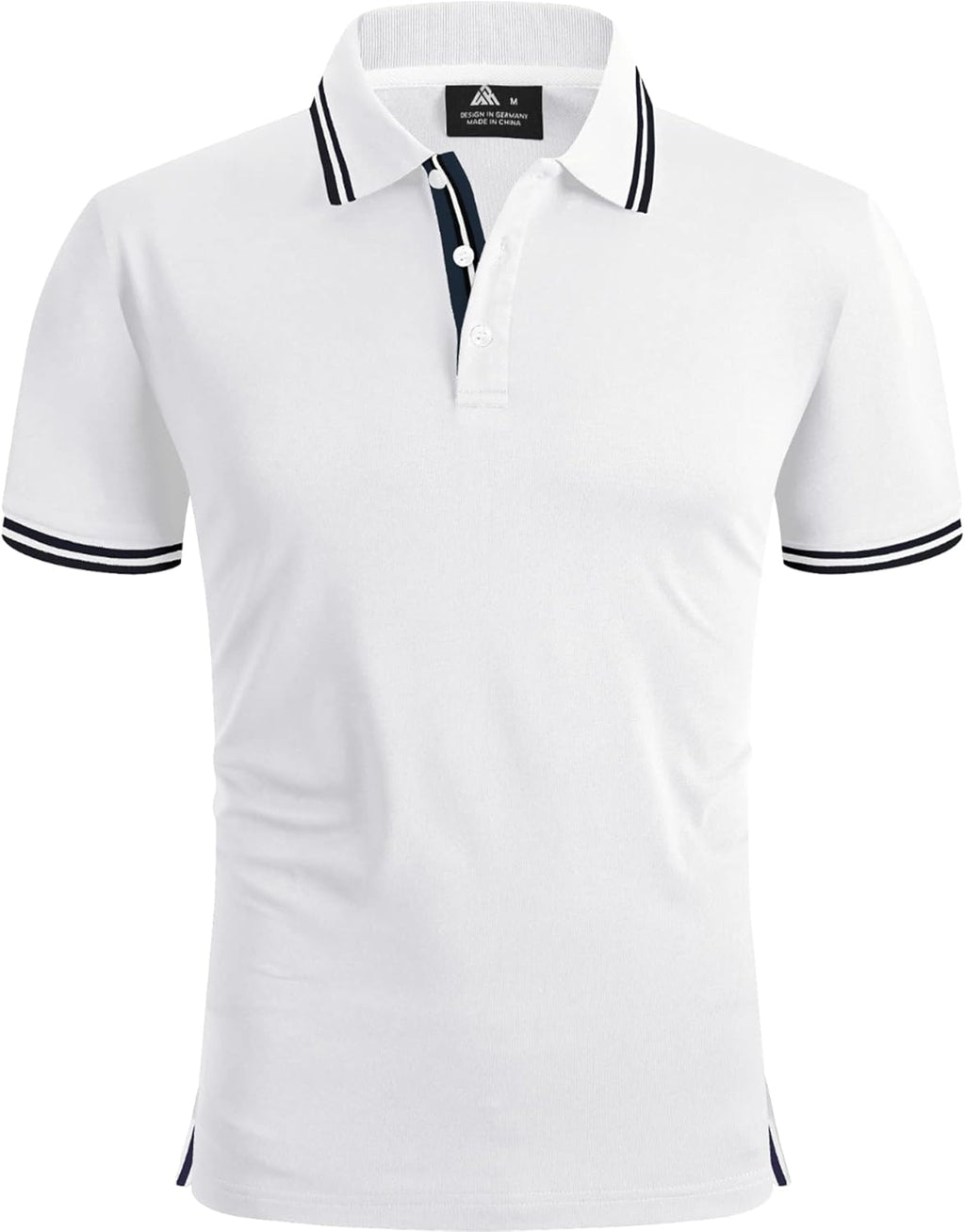 geeksport Polo Homme à Manches Courtes Extérieur Décontracté Séchage Rapide Sportif Respirant Golf T-Shirt