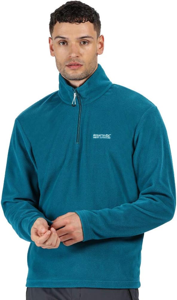 Regatta Uomo Felpa con Zip in Pile Thompson, Black