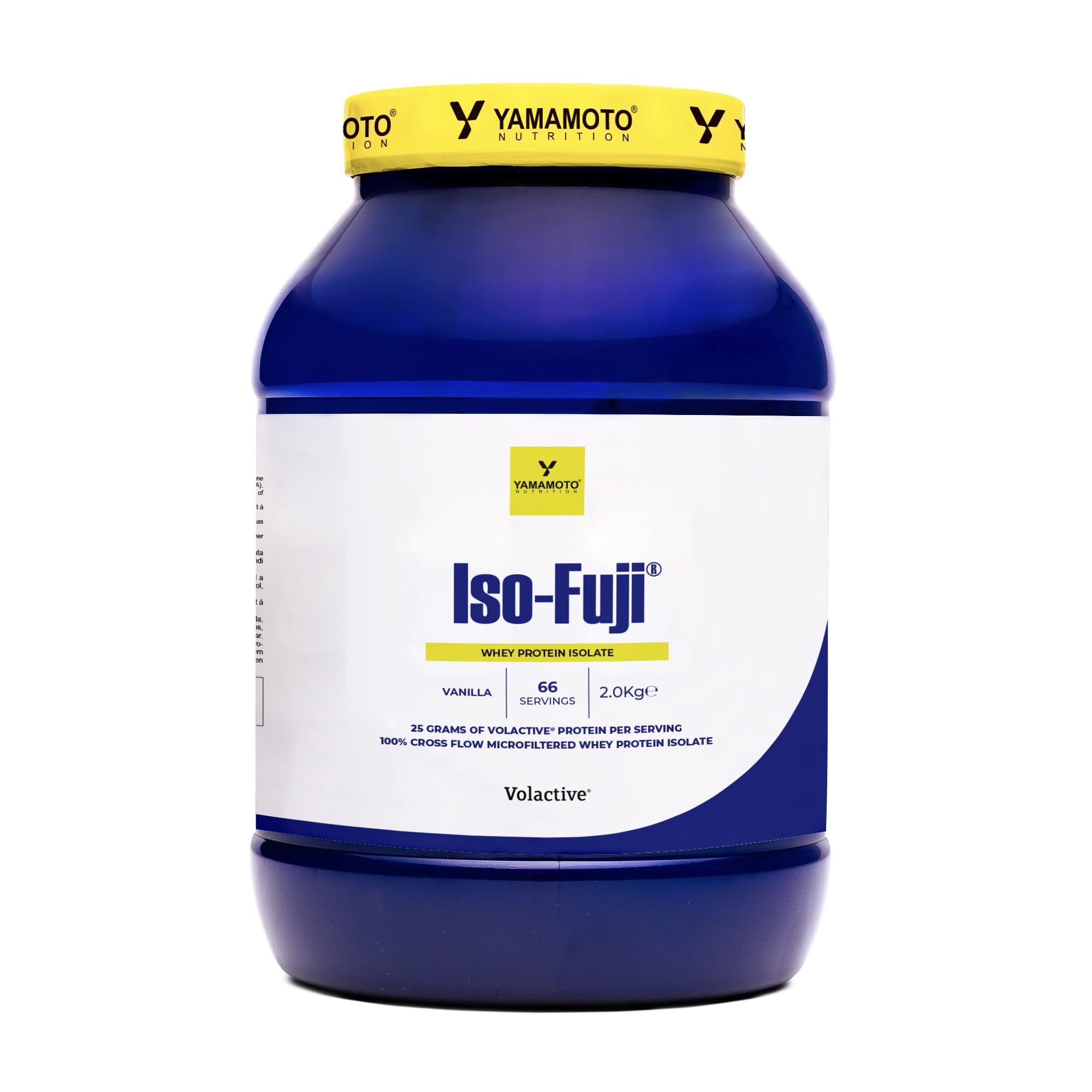 YAMAMOTO NUTRITION Iso-FUJI 700 grammi, 100% proteine del siero di latte isolate di qualità Volactive® UltraWhey XP, altissimo contenuto proteico e adatte ad ogni momento
