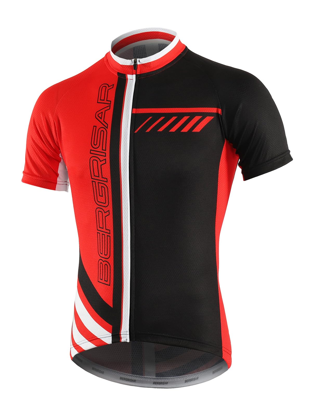 BERGRISAR Maglia da Ciclismo a Maniche Corte da Uomo, Traspirante Leggero Estiva Abbigliamento per MTB Bici