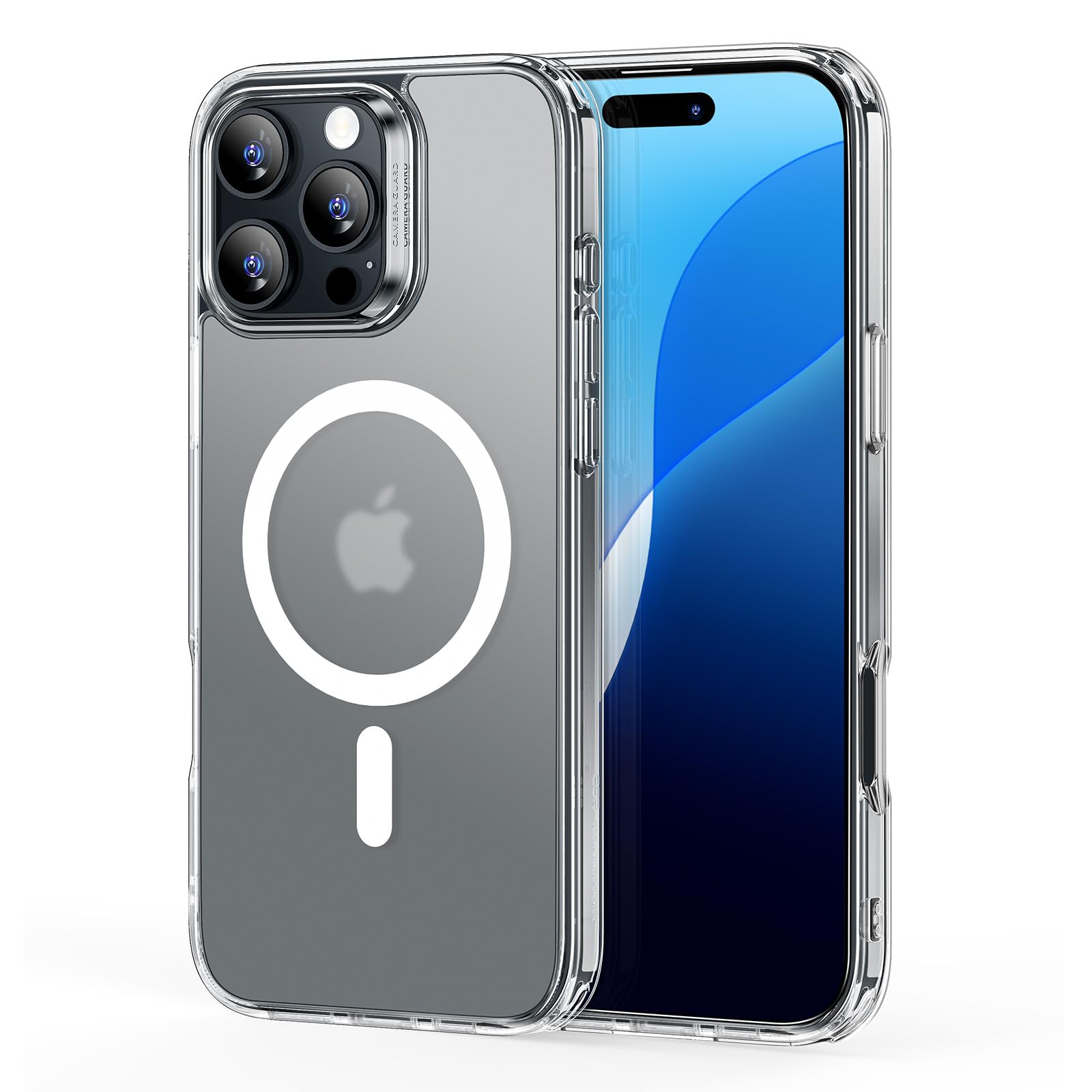 ESR Cover per iPhone 17 Pro Max, Custodia per controllo della fotocamera, Compatibile con MagSafe, Protezione antiurto di livello militare, Angoli Air Guard ammortizzanti, Trasparente