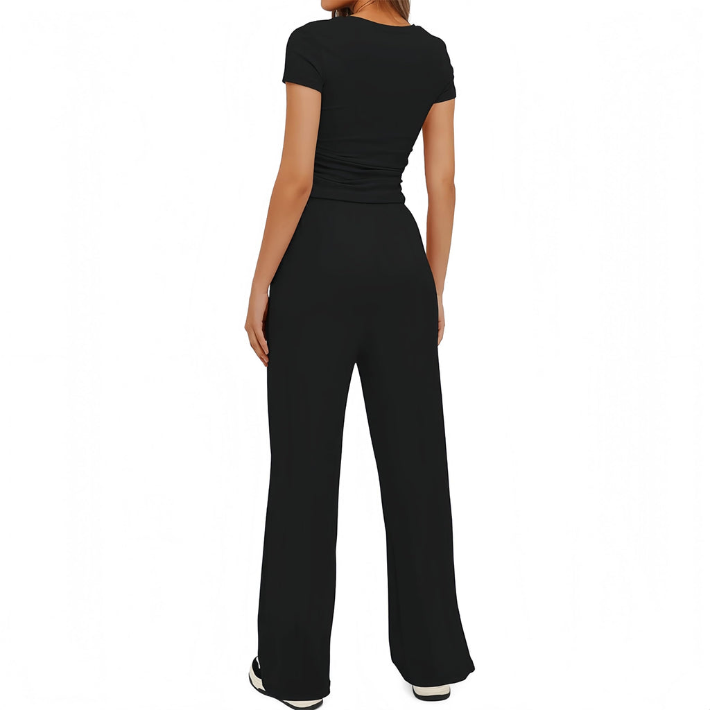 Sportivo Donna Completo Completi Sportivi Due Pezzi Sportiva Estiva Pantaloni Casual Elegante Completo Sportivo Tute da Ginnastica da Donna Estiva 2 Pezzi Homewear