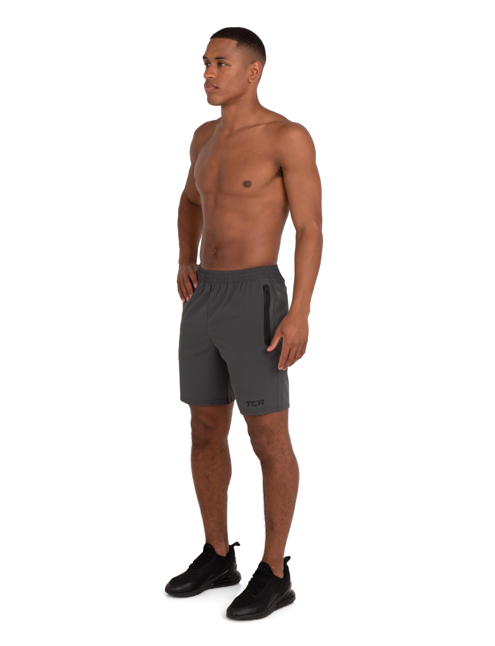 TCA Elite Tech Pantaloncini Palestra Uomo con Tasche Laterali - Pantaloncini Running Uomo - Pantaloni Corti Sportivi da Corsa e Allenamento - Abbigliamento Sportivo