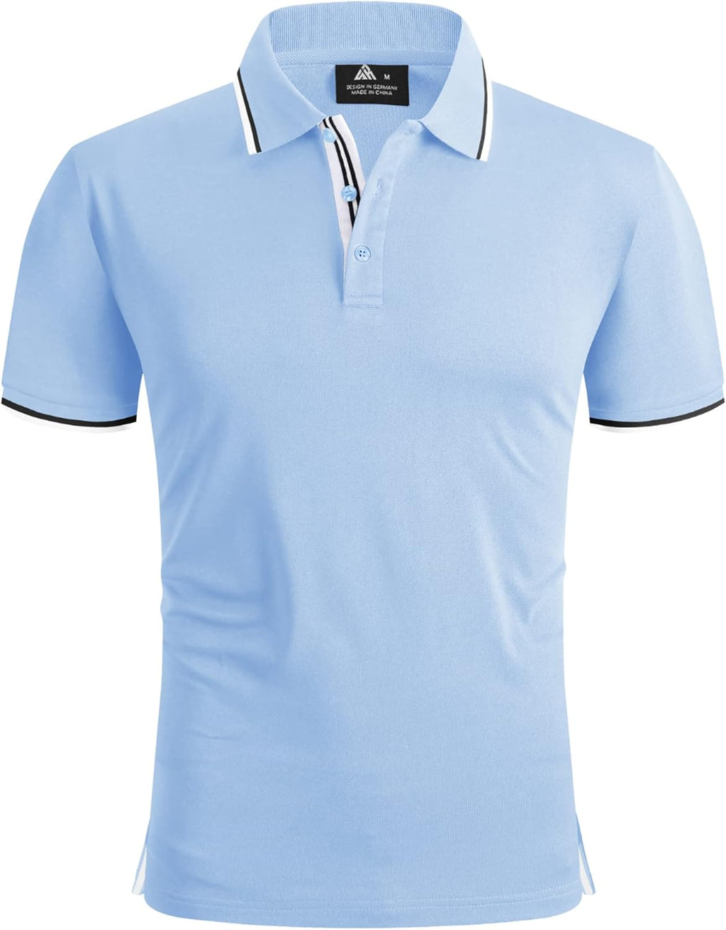 geeksport Polo Homme à Manches Courtes Extérieur Décontracté Séchage Rapide Sportif Respirant Golf T-Shirt