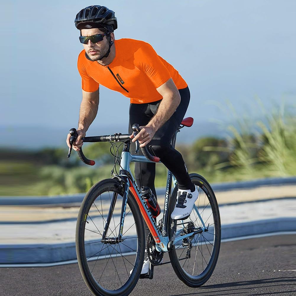 FEIXIANG Maglia Ciclismo Maniche Corte,Maglietta Mountain Bike Uomo Asciugatura Veloce T-Shirt off-Road Sportswear Estate